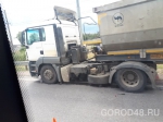На окружной дороге «МАН» врезался в легковушку. Пострадали четыре человека
