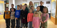 Учащиеся воскресной школы храма в честь иконы Божией Матери «Благодатное Небо» посетили выставку «Монастырь святителя Тихона» - Первое Липецкое благочиние
