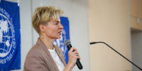 Географический диктант 2024 года в Липецкой области. Директор музея-усадьбы П.П. Семенова-Тян-Шанского  Галина Нестерова. Фото: пресс-центр ЛГПУ имени П.П. Семенова-Тян-Шанского - Липецкое отделение РГО