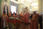 В день памяти святой великомученицы Варвары, Высокопреосвященнейший Арсений, митрополит Липецкий и Задонский, совершил Божественную литургию и чин молебного пения в храме прмц. Евдокии г. Липецка