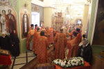 В день памяти святой великомученицы Варвары, Высокопреосвященнейший Арсений, митрополит Липецкий и Задонский, совершил Божественную литургию и чин молебного пения в храме прмц. Евдокии г. Липецка