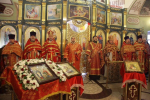 В день памяти святой великомученицы Варвары глава Липецкой митрополии совершил Божественную литургию и чин молебного пения в храме прмц. Евдокии г. Липецка
