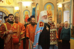 В день памяти святой великомученицы Варвары глава Липецкой митрополии совершил Божественную литургию и чин молебного пения в храме прмц. Евдокии г. Липецка