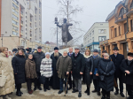 Преосвященнейший Евфимий, епископ Усманский принял участие в открытии памятника Алексею Петровичу Хренникову