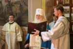 В канун Нового года митрополит Арсений совершил молебное пение на новолетие и заупокойную панихиду в кафедральном соборе Рождества Христова г. Липецка