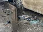 В рубашке родился — водитель внедорожника въехал под манипулятор и получил только легкие травмы