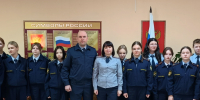 Учеников кадетского класса поздравили с Днем защитника Отечества - УФСИН России по Липецкой области
