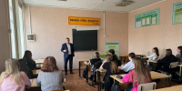 Встреча со студентами 2 курса Липецкого филиала «Белгородского университета кооперации, экономики и права в рамках мероприятия - час патриотизма «Эхо победы в твоем сердце» - Правобережный районный суд