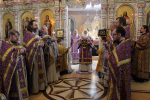 Богослужение архиерейским чином в кафедральном соборе Рождества Христова г. Липецка