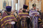 Богослужение архиерейским чином в кафедральном соборе Рождества Христова г. Липецка