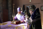 Богослужение архиерейским чином в кафедральном соборе Рождества Христова г. Липецка