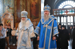 Высокопреосвященнейший схимитрополит Никон (Васин) и Преосвященнейший Евфимий, епископ Усманский, викарий Липецкой епархии совершили Божественную литургию в Задонском Рождество-Богородицком мужском монастыре