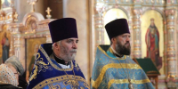 В праздник Благовещения Пресвятой Богородицы глава Липецкой митрополии совершил богослужения в кафедральном соборе Рождества Христова г. Липецка - Первое Липецкое благочиние