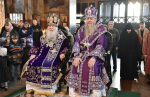 Высокопреосвященнейший схимитрополит Никон (Васин) и Преосвященнейший Евфимий, епископ Усманский, викарий Липецкой епархии, совершили Божественную литургию во Владимирском соборе Задонского Рождество-Богородицкого мужского монастыря