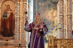 Высокопреосвященнейший схимитрополит Никон (Васин) и Преосвященнейший Евфимий, епископ Усманский, викарий Липецкой епархии, совершили Божественную литургию во Владимирском соборе Задонского Рождество-Богородицкого мужского монастыря