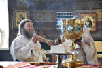 В день Радоницы в соборе Сретения Владимирской иконы Божией Матери Задонского Рождество-Богородицкого мужского монастыря состоялись торжественные богослужения