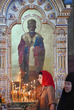 Высокопреосвященнейший схимитрополит Никон (Васин) и Преосвященнейший Евфимий, епископ Усманский, викарий Липецкой епархии, совершили Божественную литургию во Владимирском соборе Задонского Рождество-Богородицкого мужского монастыря