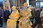 Высокопреосвященнейший схимитрополит Никон (Васин) и Преосвященнейший Евфимий, епископ Усманский, викарий Липецкой епархии, совершили Божественную литургию во Владимирском соборе Задонского Рождество-Богородицкого мужского монастыря