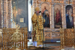 Высокопреосвященнейший схимитрополит Никон (Васин) и Преосвященнейший Евфимий, епископ Усманский, викарий Липецкой епархии, совершили Божественную литургию во Владимирском соборе Задонского Рождество-Богородицкого мужского монастыря