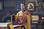 Высокопреосвященнейший схимитрополит Никон (Васин) и Преосвященнейший Евфимий, епископ Усманский, викарий Липецкой епархии, совершили Божественную литургию во Владимирском соборе Задонского Рождество-Богородицкого мужского монастыря
