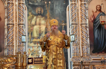 Высокопреосвященнейший схимитрополит Никон (Васин) и Преосвященнейший Евфимий, епископ Усманский, викарий Липецкой епархии, совершили Божественную литургию во Владимирском соборе Задонского Рождество-Богородицкого мужского монастыря