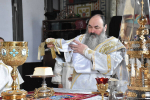 Высокопреосвященнейший схимитрополит Никон (Васин) и Преосвященнейший Евфимий, епископ Усманский, викарий Липецкой епархии, совершили Божественную литургию во Владимирском соборе Задонского Рождество-Богородицкого мужского монастыря