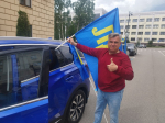 Липецкие партийцы провели патриотический автопробег