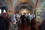 В Неделю 1-ю по Пятидесятнице, Всех святых, Высокопреосвященнейший Арсений, митрополит Липецкий и Задонский, совершил Божественную литургию в храме Покрова Пресвятой Богородицы с. Сухая Лубна Липецкого района