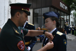 Итоговое построение роты почётного караула состоялось на территории штаба Поста №1