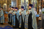 Преосвященнейший Евфимий, епископ Усманский, викарий Липецкой епархии, в сослужении с архипастырями совершил Всенощное бдение в Знаменском кафедральном соборе г. Борисоглебска