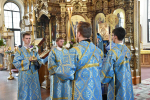 Преосвященнейший Евфимий, епископ Усманский, викарий Липецкой епархии, в сослужении с архипастырями совершил Всенощное бдение в Знаменском кафедральном соборе г. Борисоглебска