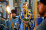Преосвященнейший Евфимий, епископ Усманский, викарий Липецкой епархии, в сослужении с архипастырями совершил Всенощное бдение в Знаменском кафедральном соборе г. Борисоглебска