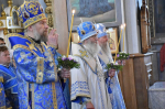 Преосвященнейший Евфимий, епископ Усманский, викарий Липецкой епархии, в сослужении с архипастырями совершил Всенощное бдение в Знаменском кафедральном соборе г. Борисоглебска