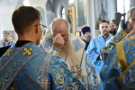 Преосвященнейший Евфимий, епископ Усманский, викарий Липецкой епархии, в сослужении с архипастырями совершил Всенощное бдение в Знаменском кафедральном соборе г. Борисоглебска