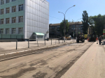 Председатель департамента дорожного хозяйства и благоустройства проинспектировал ремонтные работы в Студенческом городке