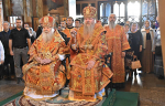 В Неделю 11-ю по Пятидесятнице, Высокопреосвященнейший схимитрополит Никон (Васин) и Преосвященнейший Евфимий, епископ Усманский, викарий Липецкой епархии совершили Божественную литургию