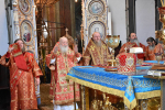 В Неделю 13-ю по Пятидесятнице, Высокопреосвященнейший схимитрополит Никон (Васин) и Преосвященнейший Евфимий, епископ Усманский, викарий Липецкой епархии совершили Божественную литургию