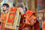 В Неделю 13-ю по Пятидесятнице, Высокопреосвященнейший схимитрополит Никон (Васин) и Преосвященнейший Евфимий, епископ Усманский, викарий Липецкой епархии совершили Божественную литургию