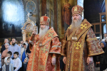 В Неделю 13-ю по Пятидесятнице, Высокопреосвященнейший схимитрополит Никон (Васин) и Преосвященнейший Евфимий, епископ Усманский, викарий Липецкой епархии совершили Божественную литургию