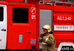 Утром в Тербунах горела автомастерская
