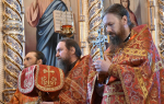 Высокопреосвященнейший схимитрополит Никон (Васин) и Преосвященнейший Евфимий, епископ Усманский, викарий Липецкой епархии, совершили Божественную литургию во Владимирском соборе Задонского Рождество-Богородицкого мужского монастыря