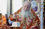 Высокопреосвященнейший схимитрополит Никон (Васин) и Преосвященнейший Евфимий, епископ Усманский, викарий Липецкой епархии, совершили Божественную литургию во Владимирском соборе Задонского Рождество-Богородицкого мужского монастыря