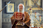 Высокопреосвященнейший схимитрополит Никон (Васин) и Преосвященнейший Евфимий, епископ Усманский, викарий Липецкой епархии, совершили Божественную литургию во Владимирском соборе Задонского Рождество-Богородицкого мужского монастыря