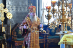 Высокопреосвященнейший схимитрополит Никон (Васин) и Преосвященнейший Евфимий, епископ Усманский, викарий Липецкой епархии, совершили Божественную литургию во Владимирском соборе Задонского Рождество-Богородицкого мужского монастыря