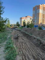 В микрорайоне Елецкий начались работы по созданию парковок