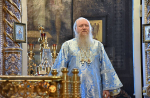 Высокопреосвященнейший схимитрополит Никон (Васин) и Преосвященнейший Евфимий, епископ Усманский, викарий Липецкой епархии, совершили Божественную литургию во Владимирском соборе Задонского Рождество-Богородицкого мужского монастыря