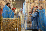 Высокопреосвященнейший схимитрополит Никон (Васин) и Преосвященнейший Евфимий, епископ Усманский, викарий Липецкой епархии, совершили Божественную литургию во Владимирском соборе Задонского Рождество-Богородицкого мужского монастыря