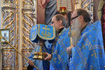 Высокопреосвященнейший схимитрополит Никон (Васин) и Преосвященнейший Евфимий, епископ Усманский, викарий Липецкой епархии, совершили Божественную литургию во Владимирском соборе Задонского Рождество-Богородицкого мужского монастыря