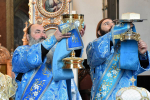 Высокопреосвященнейший схимитрополит Никон (Васин) и Преосвященнейший Евфимий, епископ Усманский, викарий Липецкой епархии, совершили Божественную литургию во Владимирском соборе Задонского Рождество-Богородицкого мужского монастыря