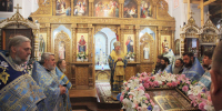 Преосвященнейший Евфимий, епископ Усманский, викарий Липецкой епархии, совершил Божественную литургию в Покровском храме с. Боровое Усманского района - Липецкая Епархия